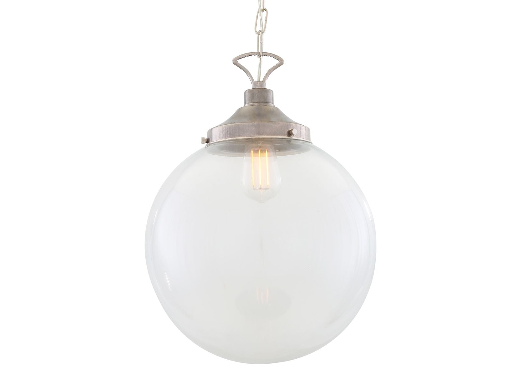 RIAD CLEAR GLOBE PENDANT LIGHT 35CM