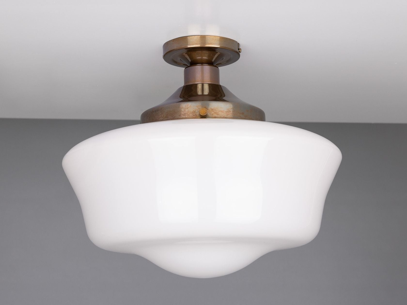 SCHOOLHOUSE CEILING LIGHT FITTING