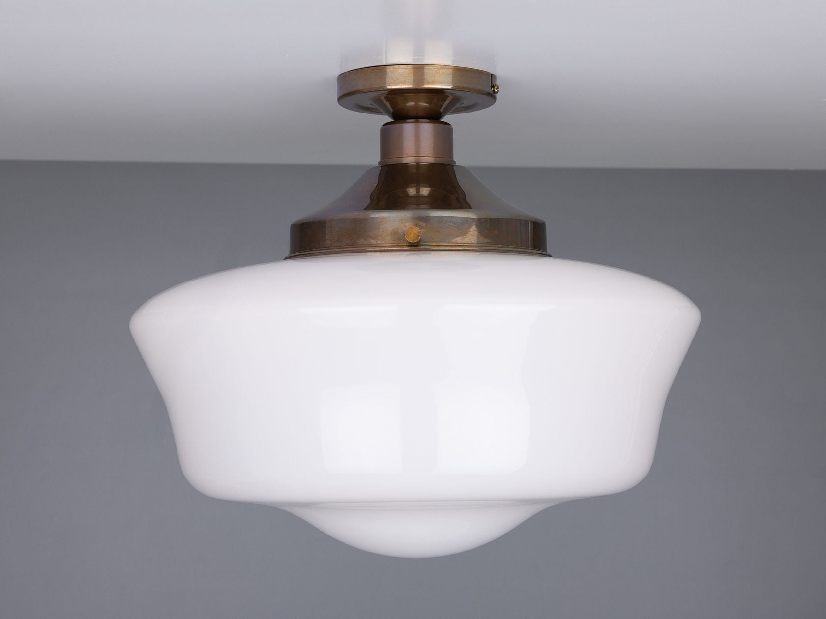 SCHOOLHOUSE CEILING LIGHT FITTING