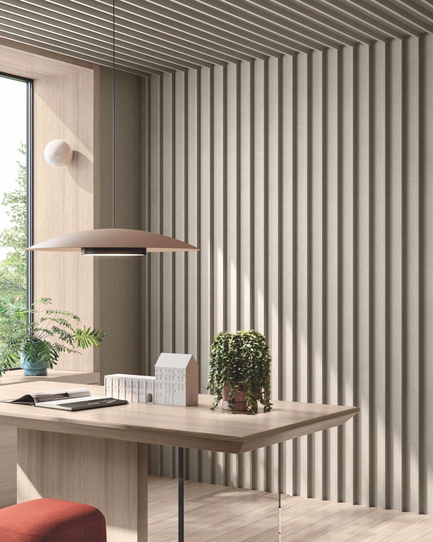 SLATTED LAMINATED BOISERIE