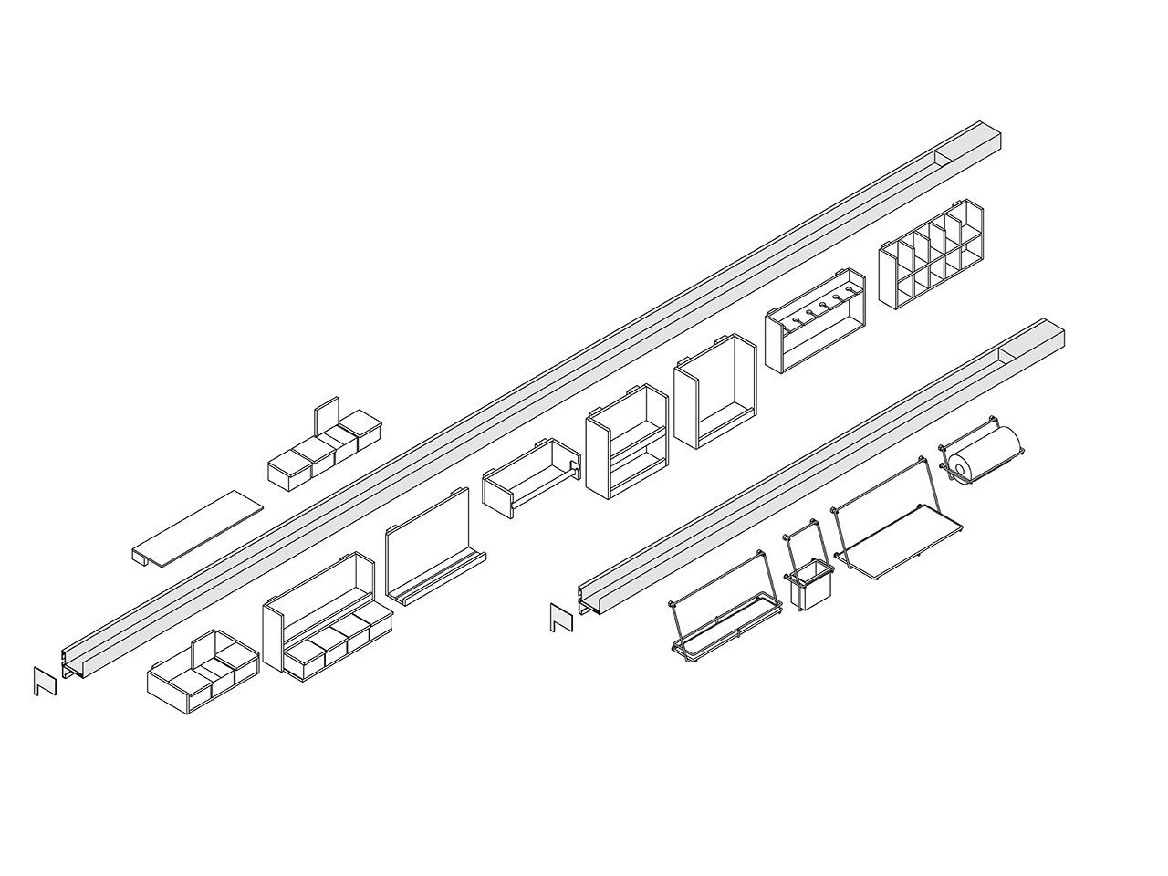 ACCESSORIES WORKTOP AND WALL UNIT