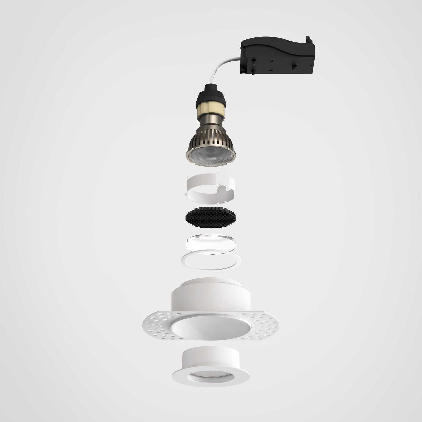 TRIMLESS ROUND FIXED FIRE-RATED IP65