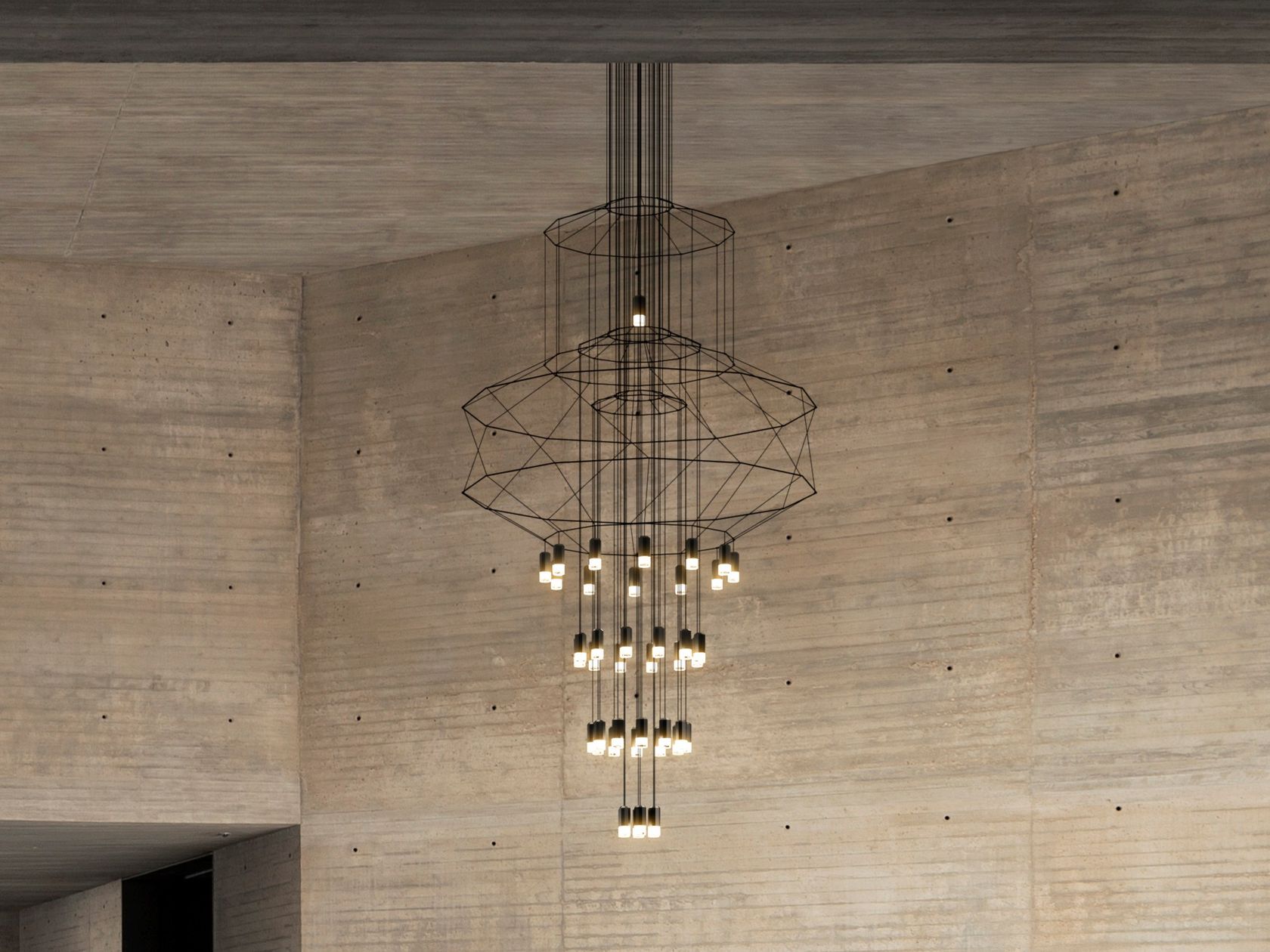 WIREFLOW CHANDELIER 0374