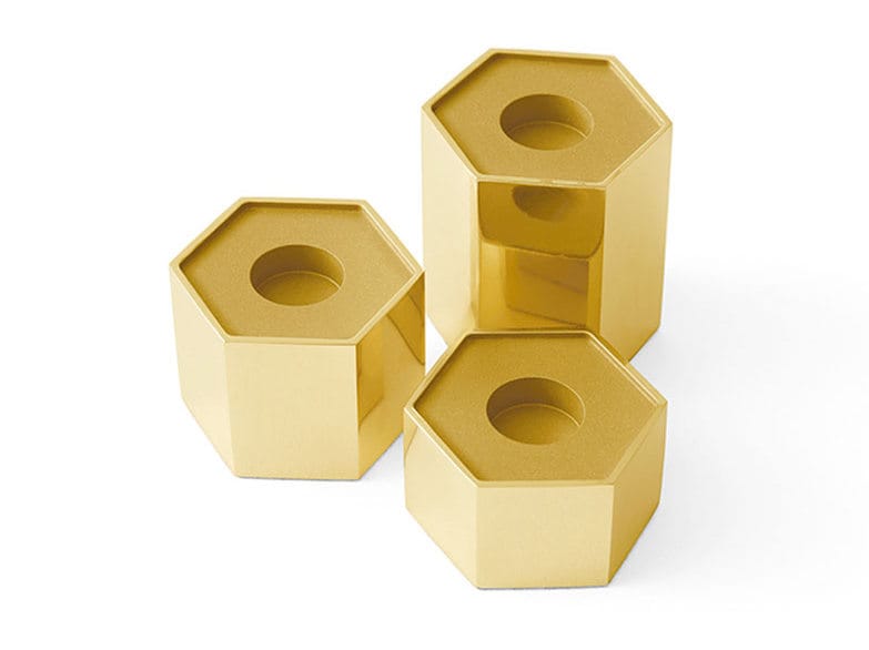 CANDLE HOLDERS HEXAGONAL