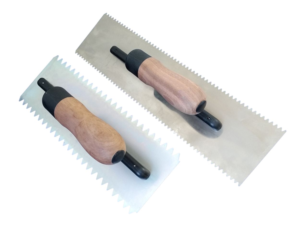 TOOTHED V-SHAPED TROWELS